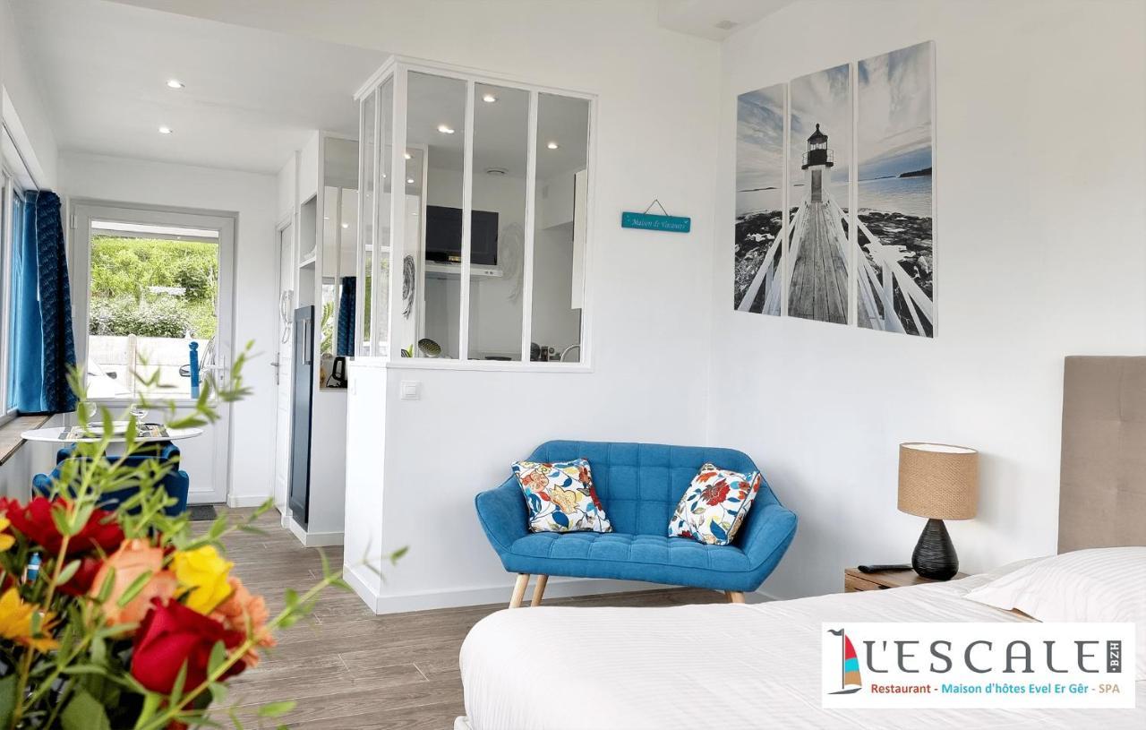 L'Escale Evel Er Ger Bed & Breakfast Locquirec Ngoại thất bức ảnh